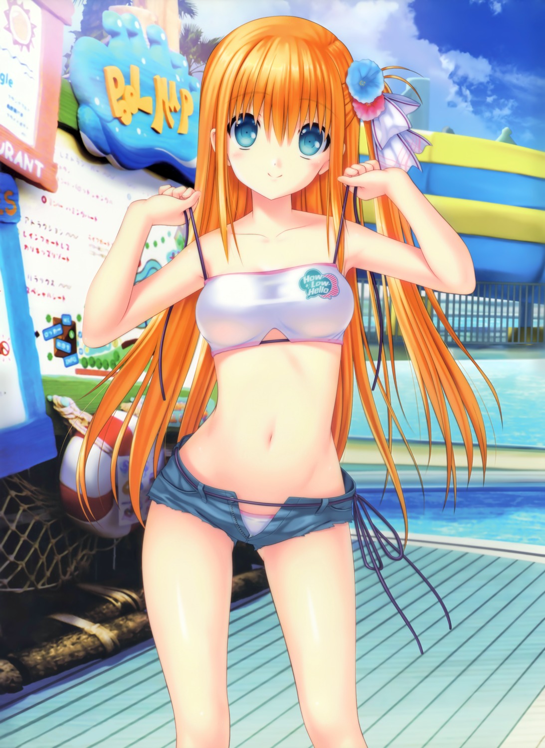 bikini, charlotte, key, na-ga, nishimori_yusa, swimsuits
