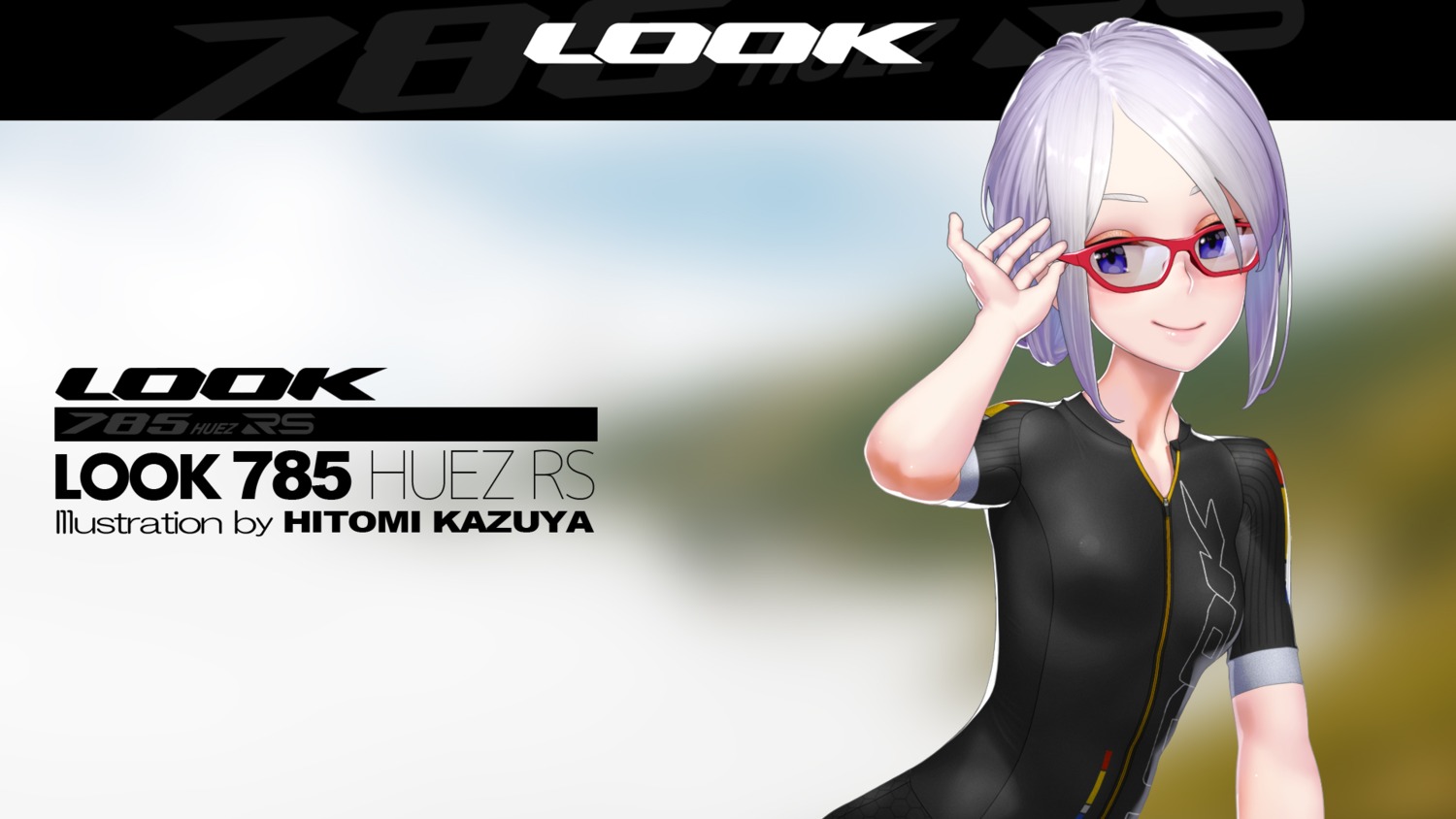 bodysuit, hitomi_kazuya, megane, wallpaper