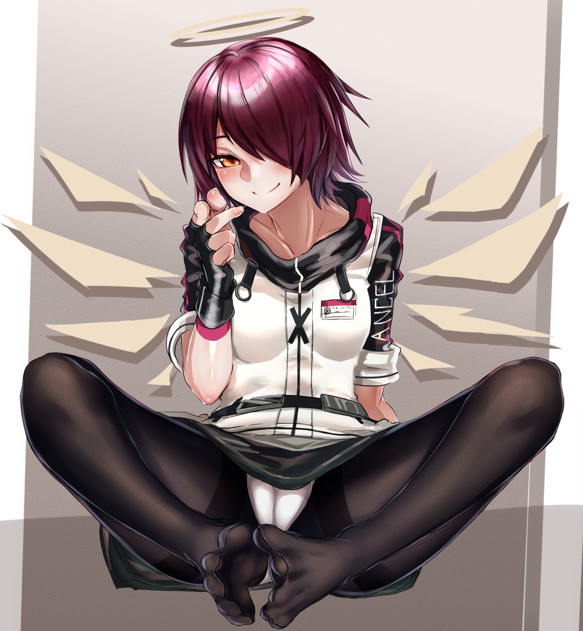 angel, arknights, cameltoe, feet, pantsu, pantyhose, wenzheng147, wings