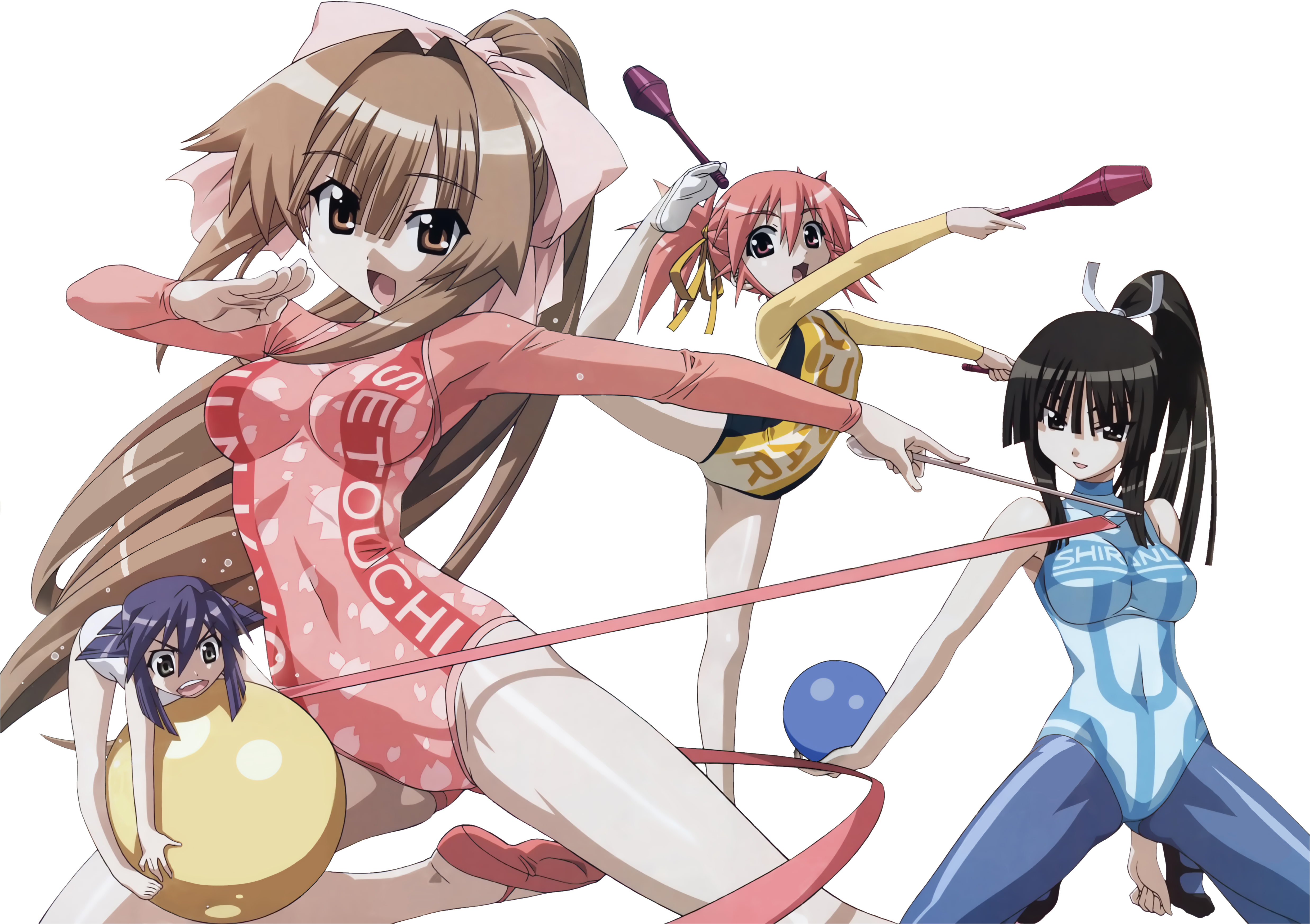 edomae_lunar, leotard, maki, pantyhose, seto_no_hanayome, seto_san, shiranui_akeno