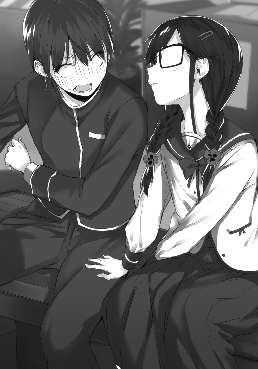 buriki, kisaragi_amatsuyu, megane, ore_wo_suki_nano_wa_omae_dake_ka_yo, sanshokuin_sumireko, seifuku