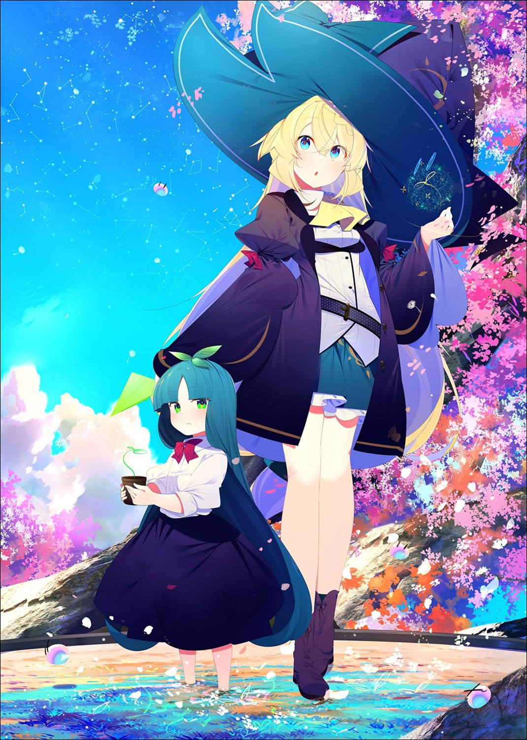 aizawa_azusa, benio_(dontsugel), sandra, seifuku, slime_taoshite_300-nen_shiranai_uchi_ni_level_max_ni_nattemashita, wet, witch