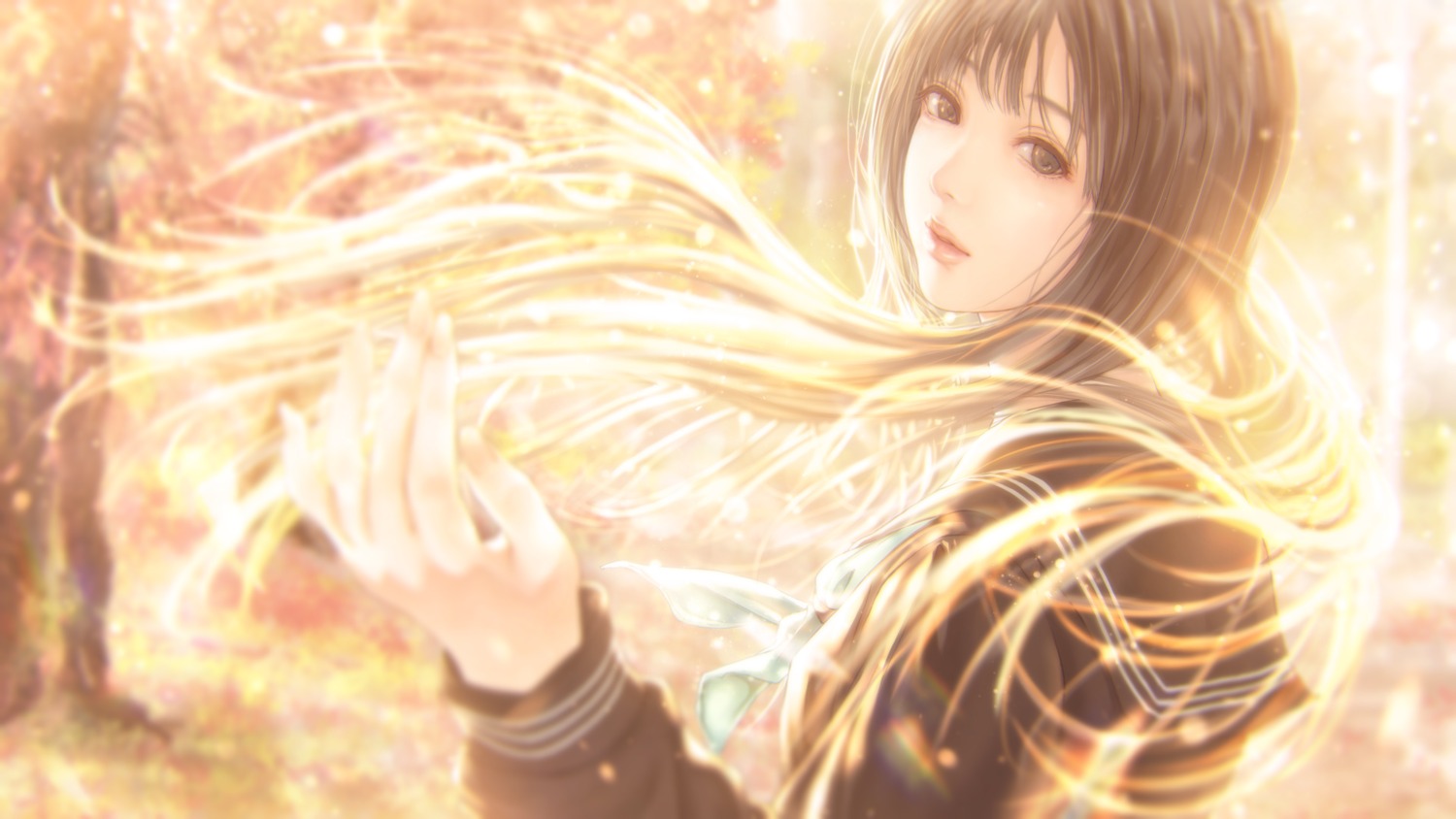 kinoebi, seifuku, wallpaper