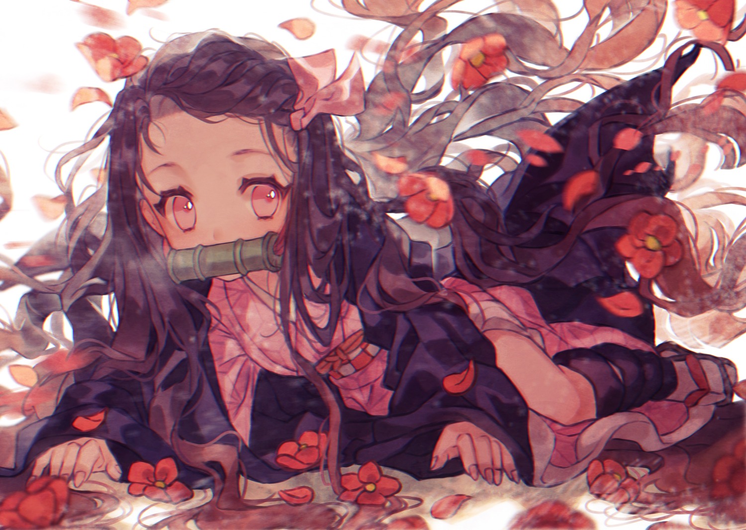 japanese_clothes, kamado_nezuko, kimetsu_no_yaiba, yasiromann