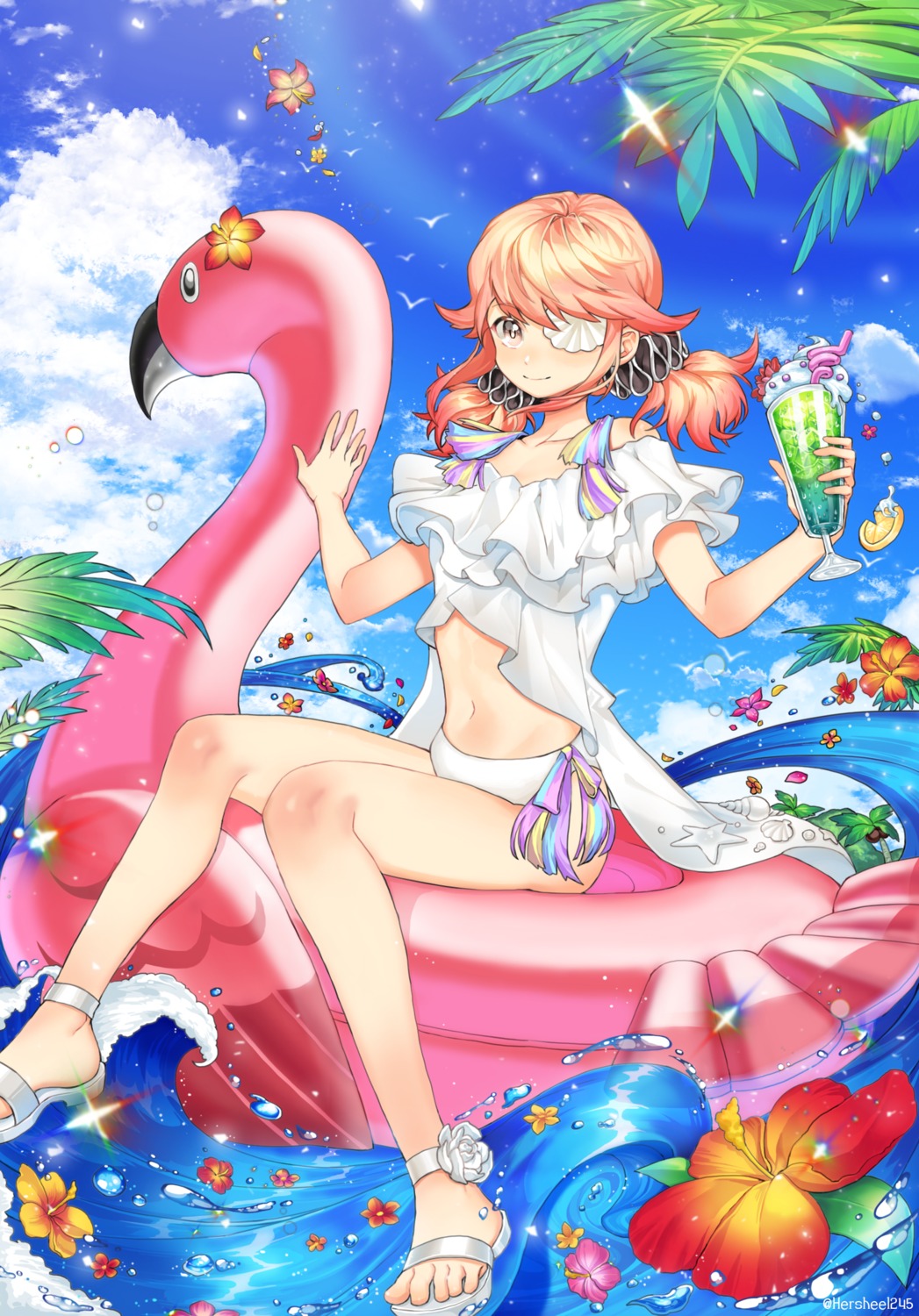 eyepatch, forever_7th_capital, swimsuits, tagme, watari_(forever_7th_capital)