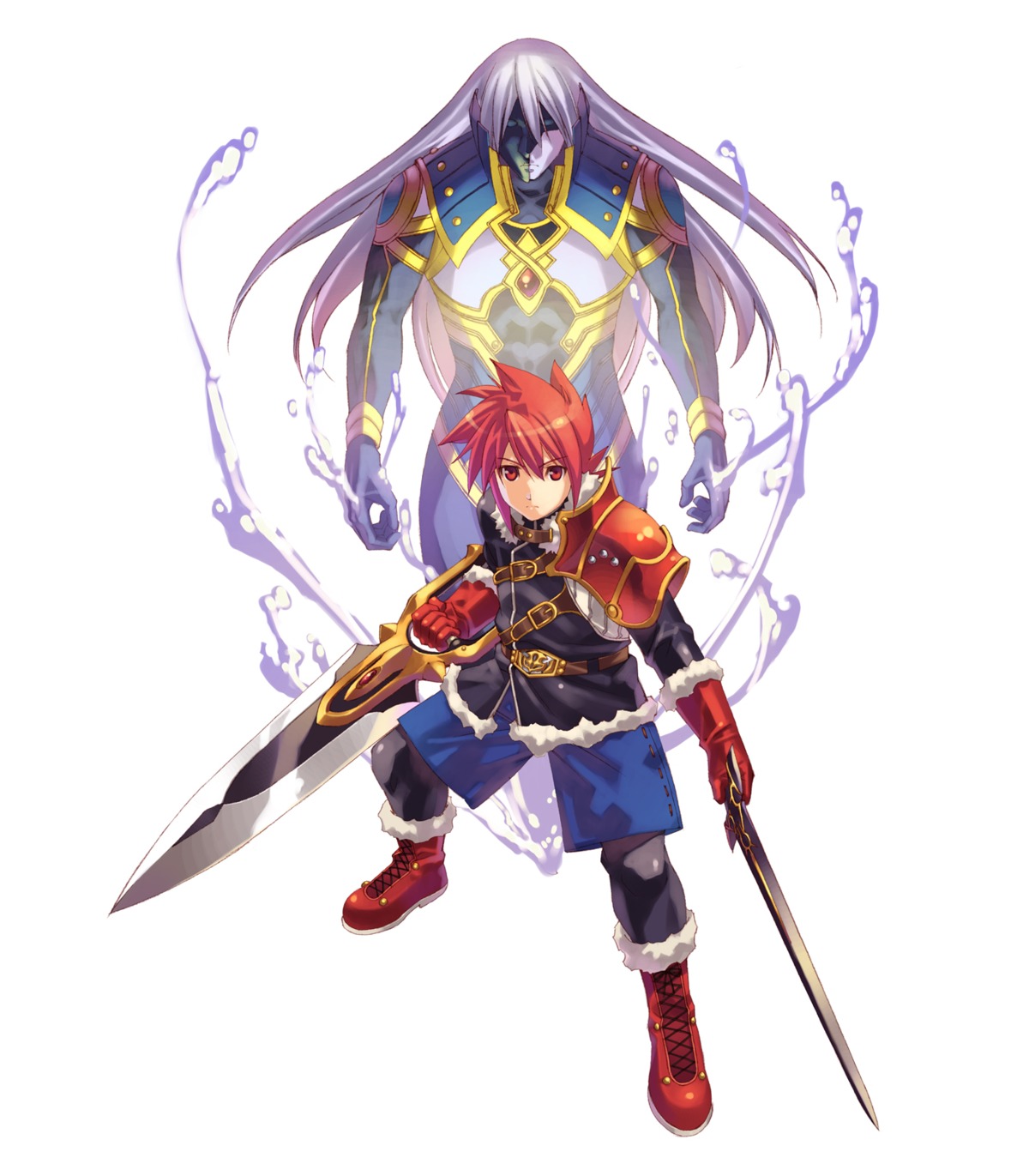 armor, erile, generation_of_chaos, hirano_katsuyuki, idea_factory, male, spectral_vs_generation, sword