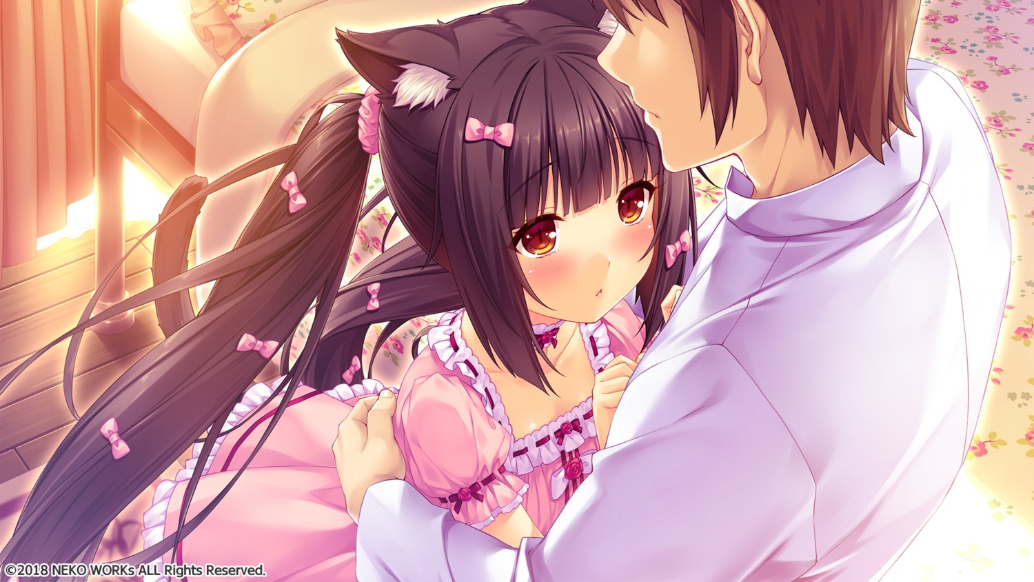 animal_ears, chocola, dress, game_cg, minaduki_kashou, neko_works, nekomimi, nekopara