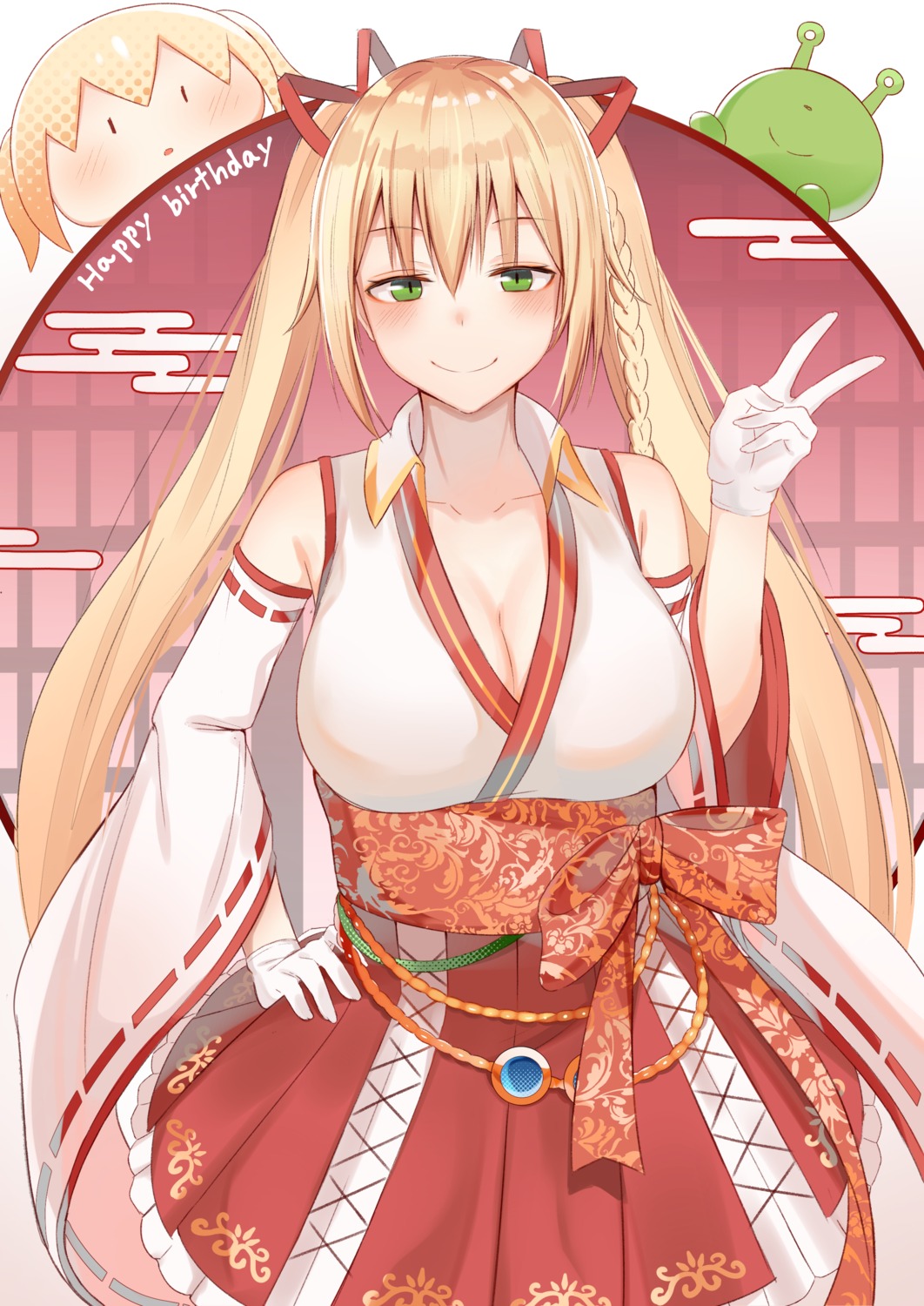 .live, cleavage, idol-bu, japanese_clothes, kongou_iroha, tagme