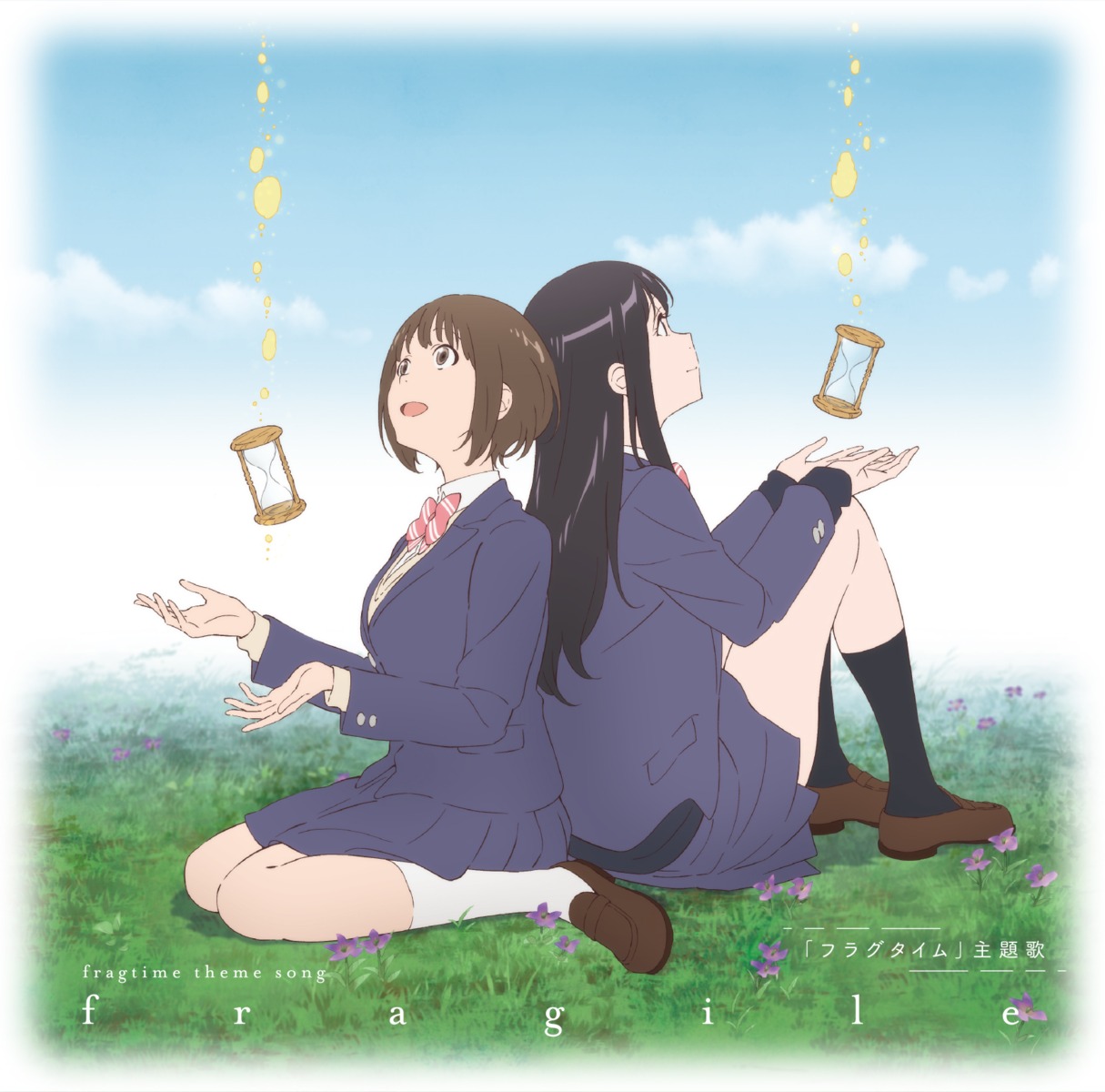 disc_cover, fragtime, moritani_misuzu, murakami_haruka, seifuku, skirt_lift, sweater, tagme