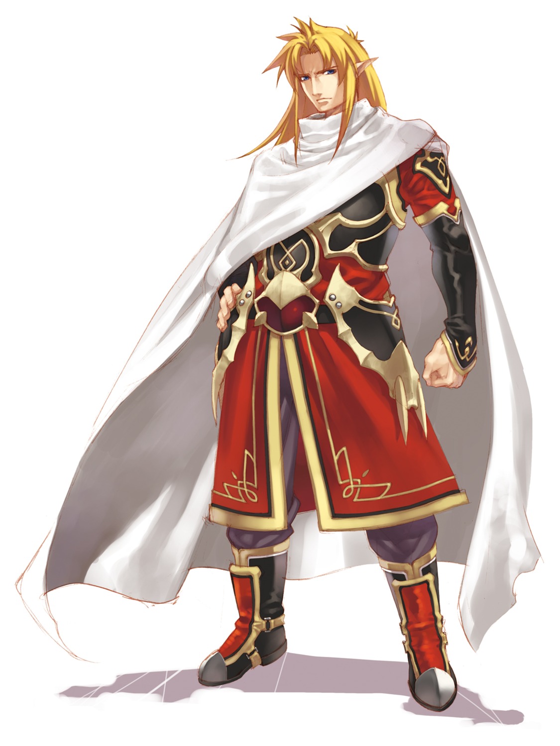 armor, elf, hirano_katsuyuki, male, pointy_ears, siegfried, spectral_souls, spectral_souls_ii