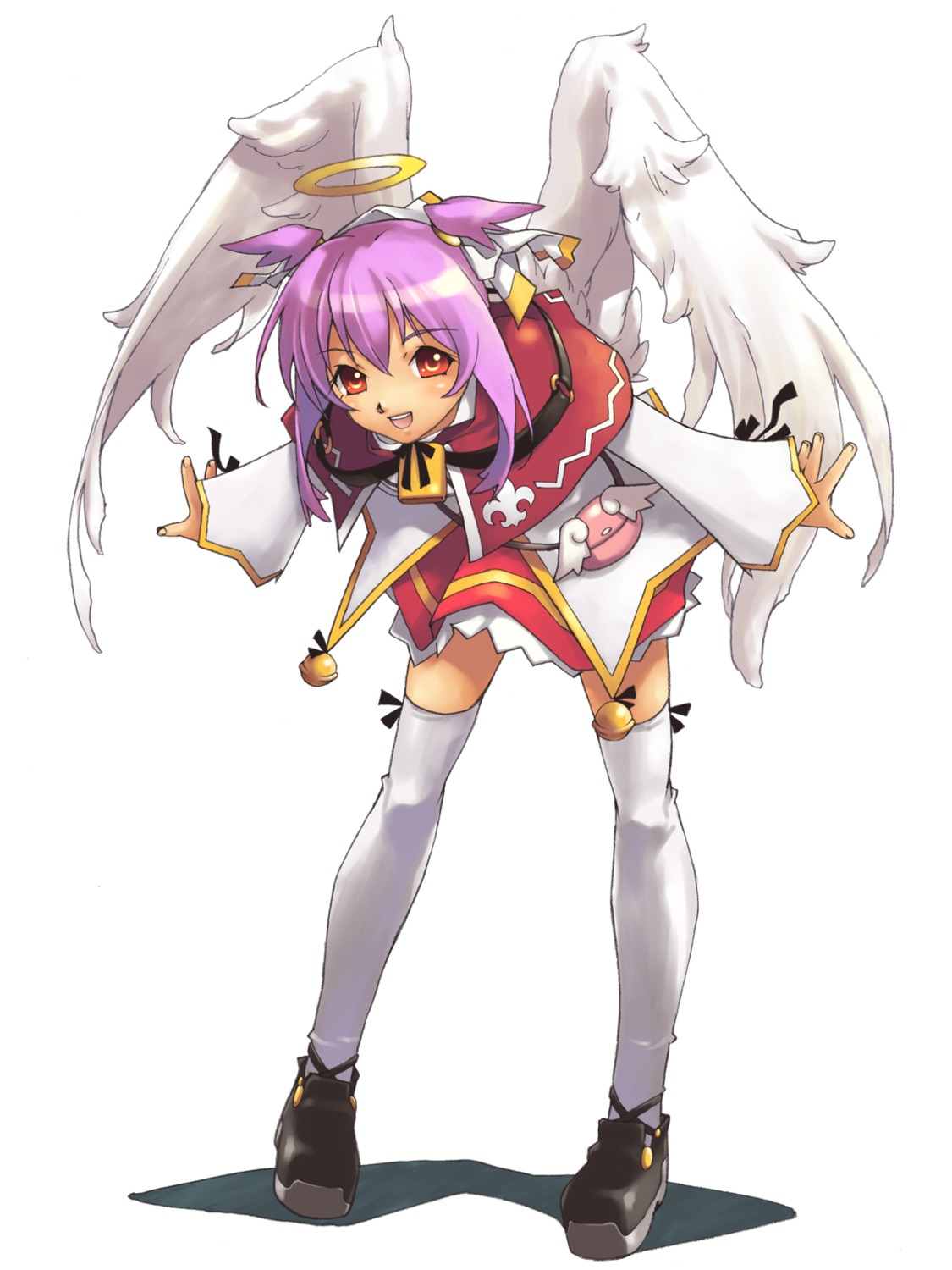 angel, ciel_(spectral_souls), gakuen_toshi_vara_noir, hirano_katsuyuki, idea_factory, seifuku, thighhighs, wings