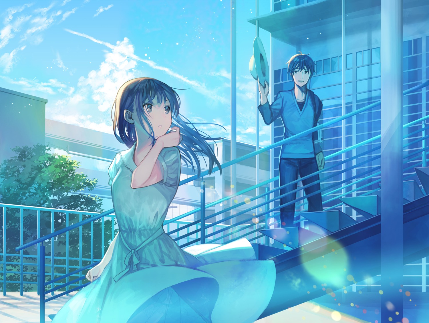 dress, kururi_(kururirura), skirt_lift