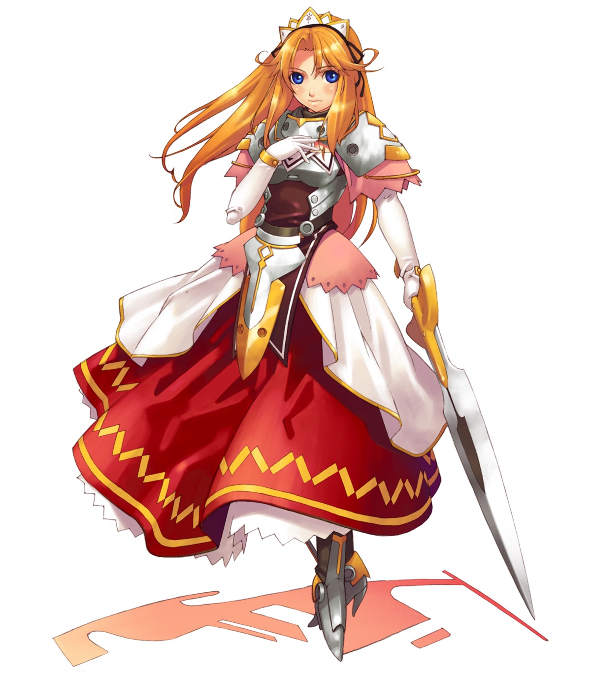 armor, dress, grunert, hirano_katsuyuki, idea_factory, spectral_souls, spectral_souls_ii, sword