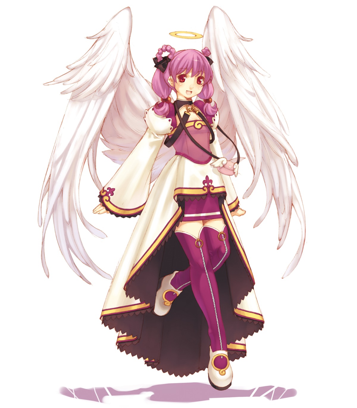 angel, ciel_(spectral_souls), dress, hirano_katsuyuki, idea_factory, spectral_souls, spectral_souls_ii, thighhighs