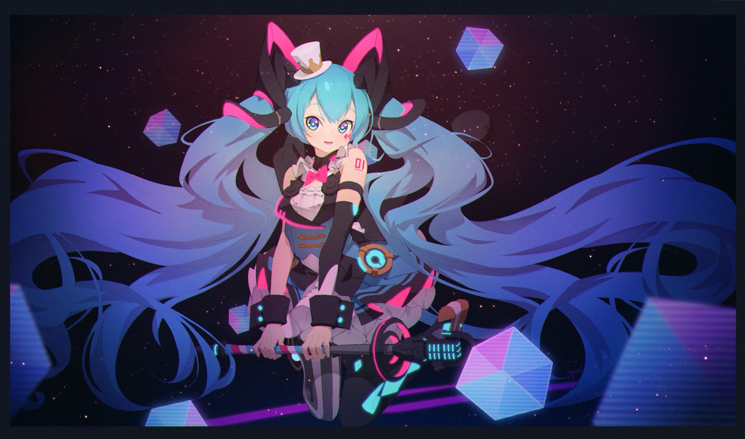 hatsune_miku, magical_mirai, sunligh_mao, tattoo, vocaloid