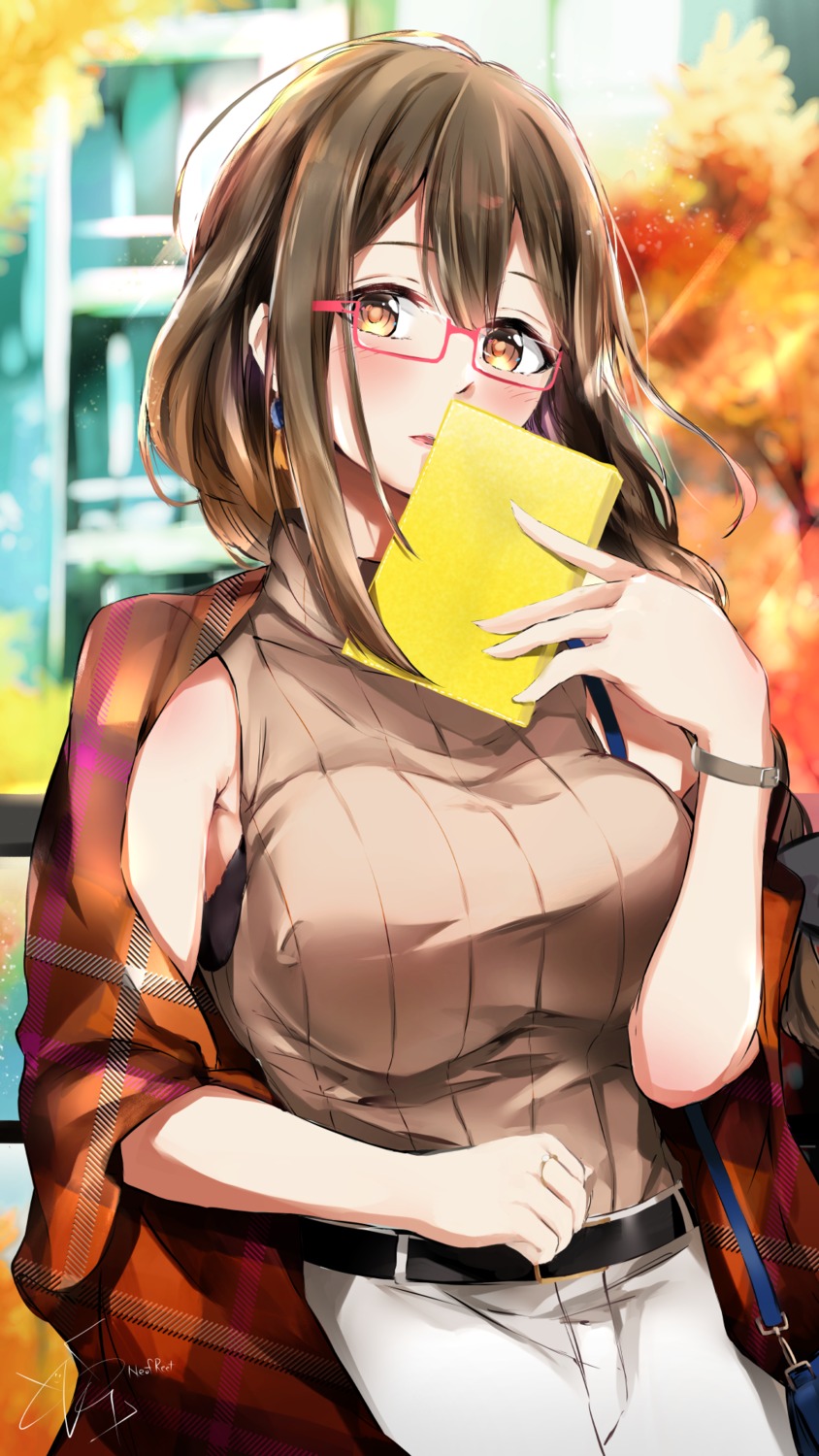 kuwayama_chiyuki, megane, neofreet, sweater, the_idolm@ster, the_idolm@ster_shiny_colors