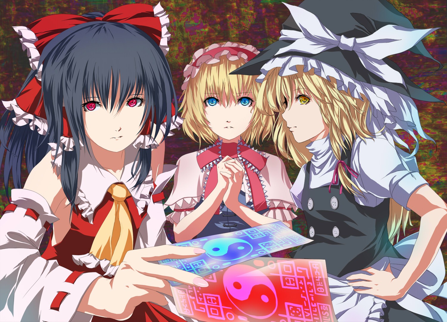 alice_margatroid, fuji_hyorone, hakurei_reimu, kirisame_marisa, touhou