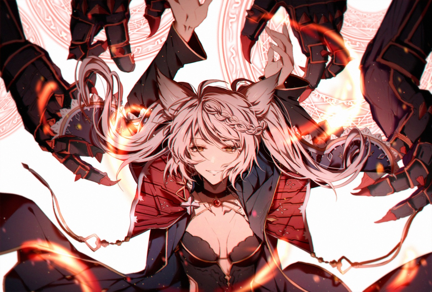 animal_ears, cleavage, fraux, granblue_fantasy, pollity