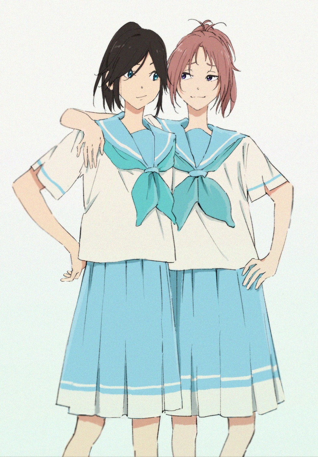 hibike!_euphonium, kasaki_nozomi, kusunda_san_san, liz_to_aoi_tori, nakagawa_natsuki, seifuku, yuri