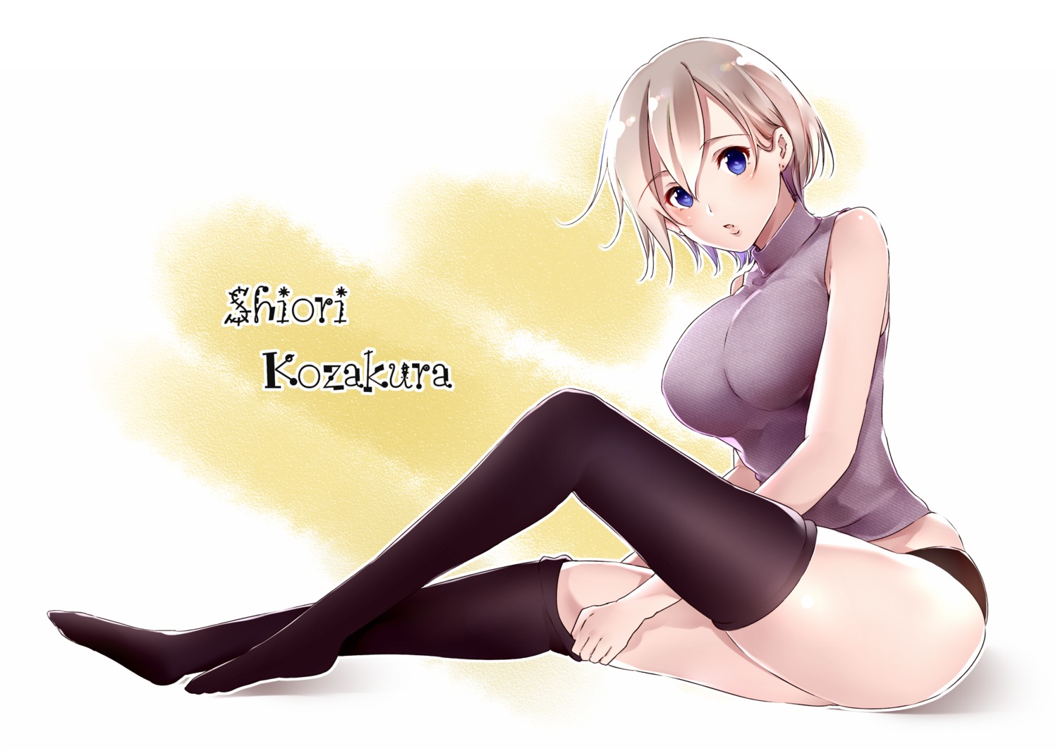 pantsu, shi-2, sweater, thighhighs
