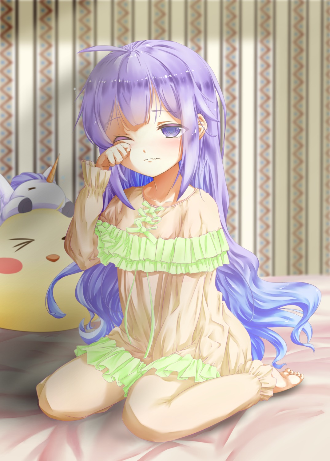 azur_lane, pajama, unicorn_(azur_lane), wakamoto_riwo