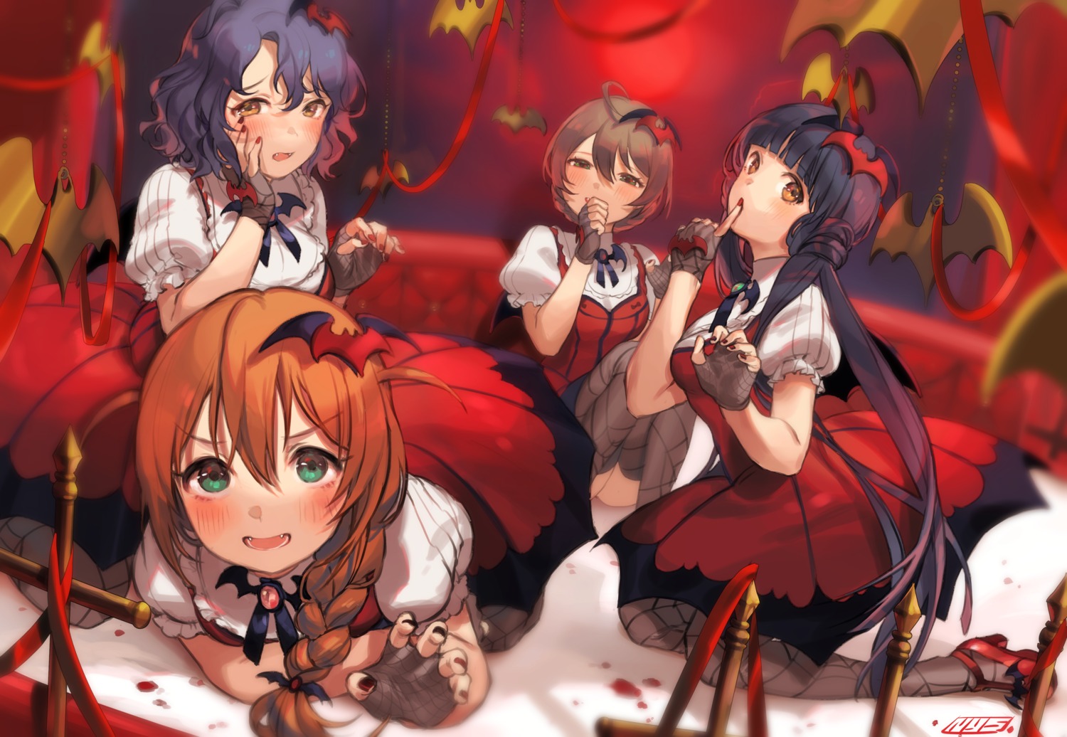 baba_konomi, dress, halloween, heels, kitakami_reika, nys, sakuramori_kaori, the_idolm@ster