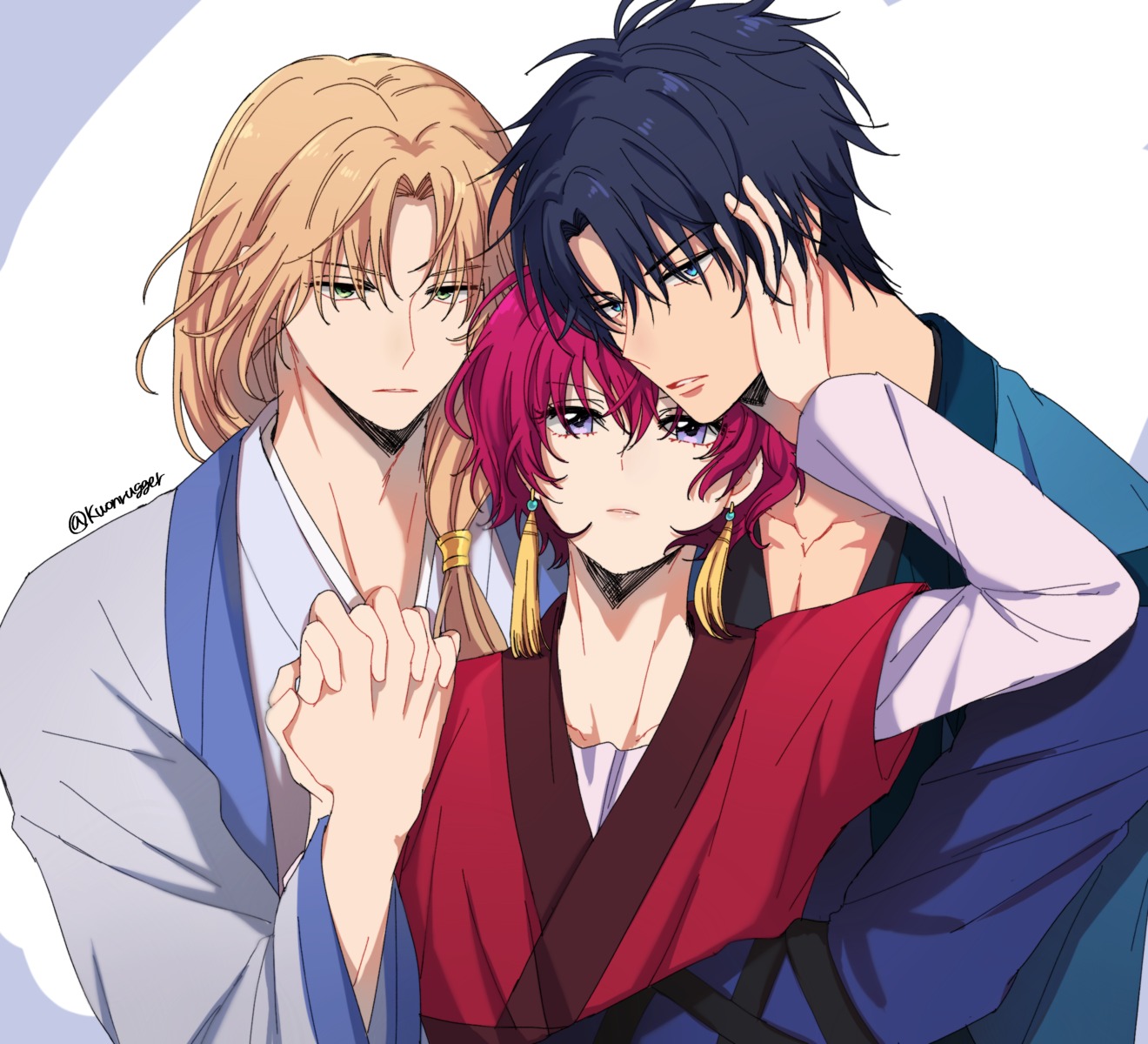 akatsuki_no_yona, hak_son, japanese_clothes, kwonrugger, soo-won, yona
