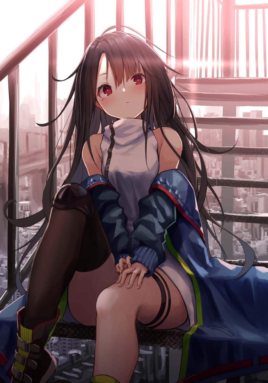 c-ms_(girls_frontline), dress, garter, girls_frontline, knoy3356, thighhighs