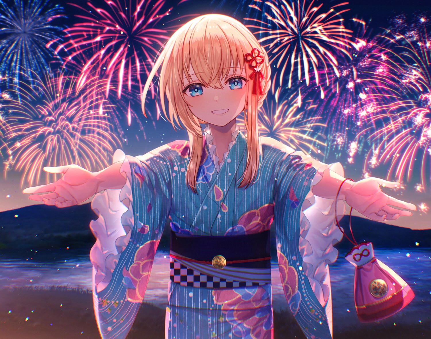 abandon_ranka, midare_toushirou, touken_ranbu, trap, yukata