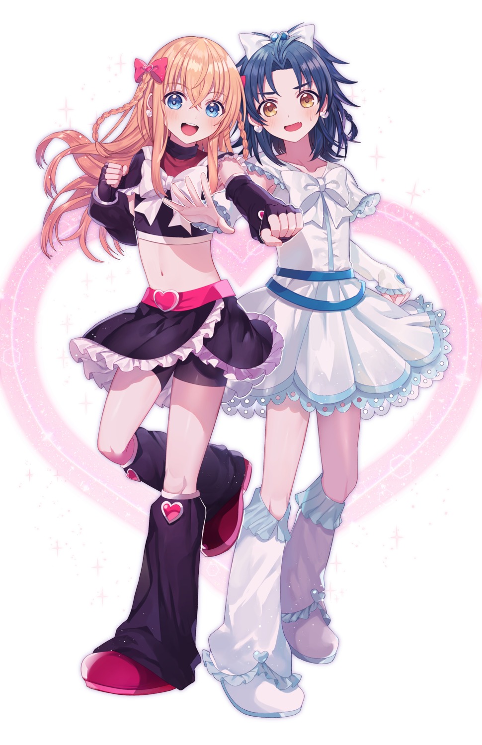 abandon_ranka, bike_shorts, cosplay, dress, futari_wa_precure, midare_toushirou, precure, taikogane_sadamune