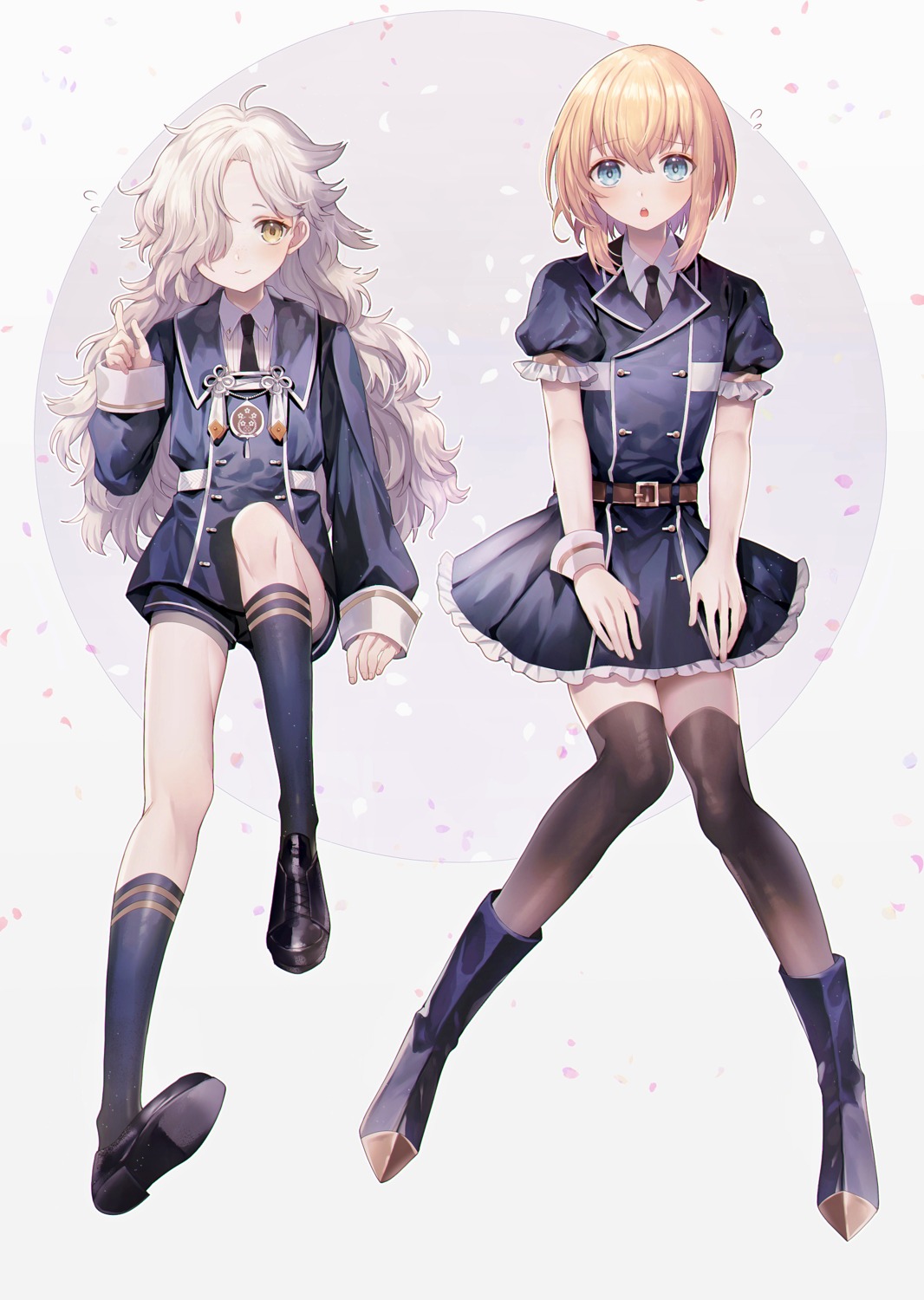 abandon_ranka, gokotai, midare_toushirou, seifuku, thighhighs, touken_ranbu, trap