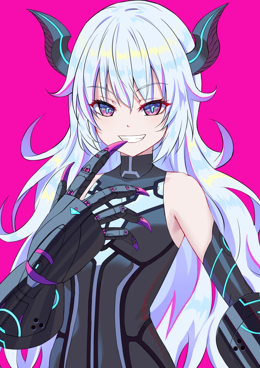 bodysuit, horns, sion_(9117)