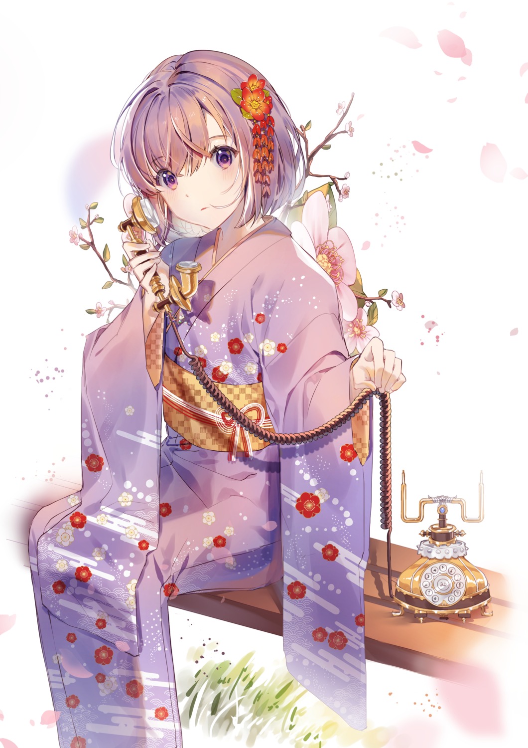 fate/grand_order, hatachi8p, kimono, mash_kyrielight