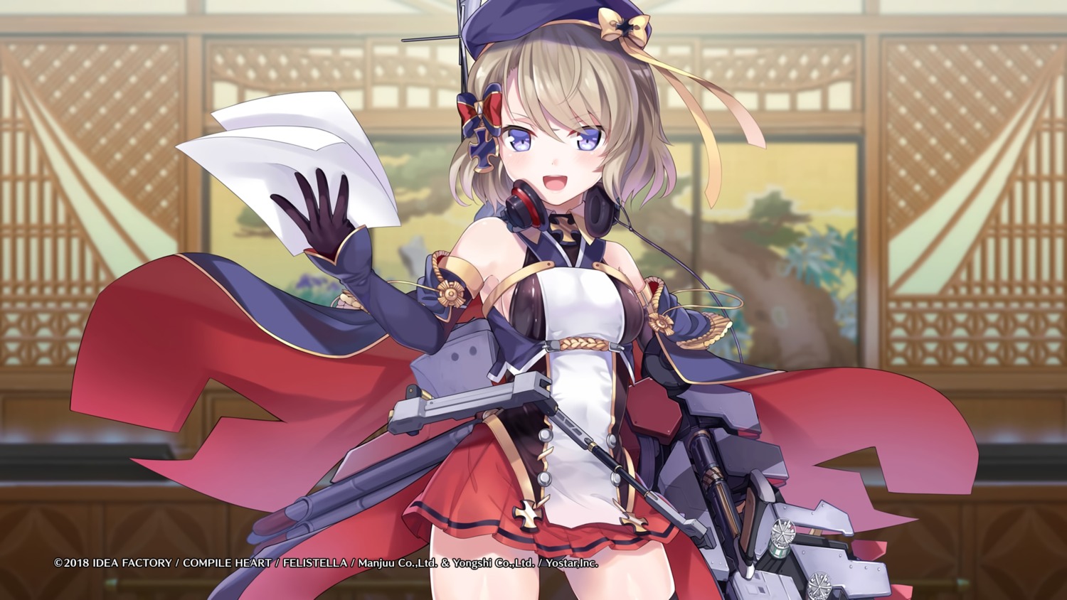 azur_lane, compile_heart, hakaze_nanato, headphones, idea_factory, pantsu, thighhighs, wallpaper