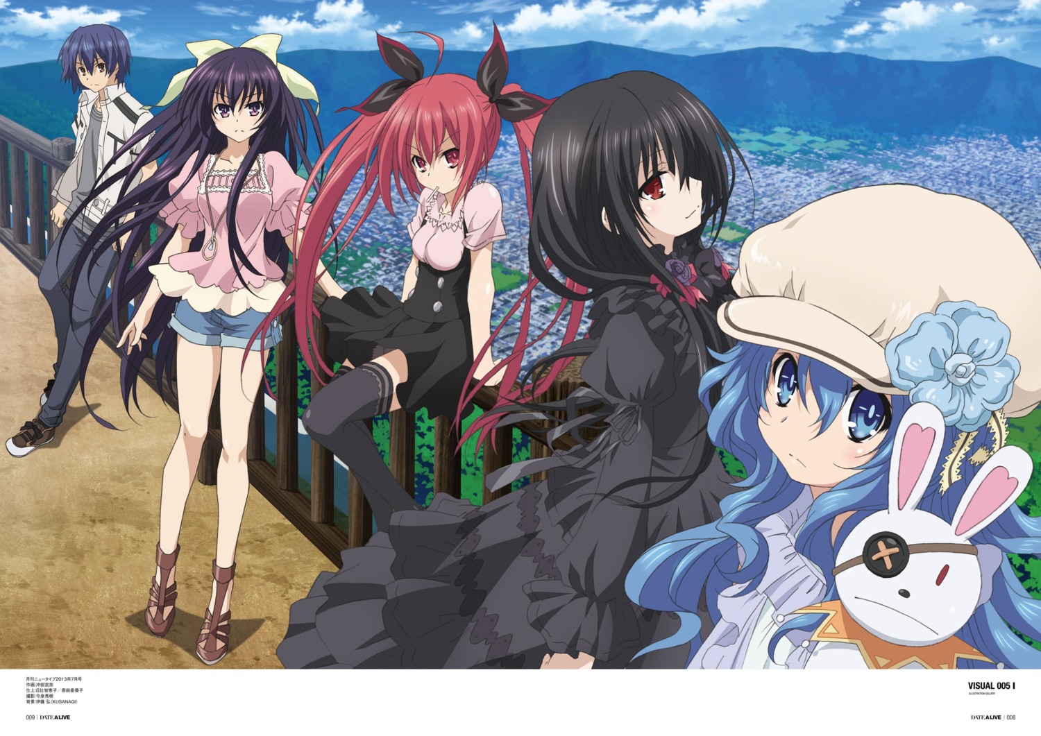 date_a_live, dress, gothic_lolita, himekawa_yoshino, itsuka_kotori, itsuka_shidou, lolita_fashion, okita_miyana