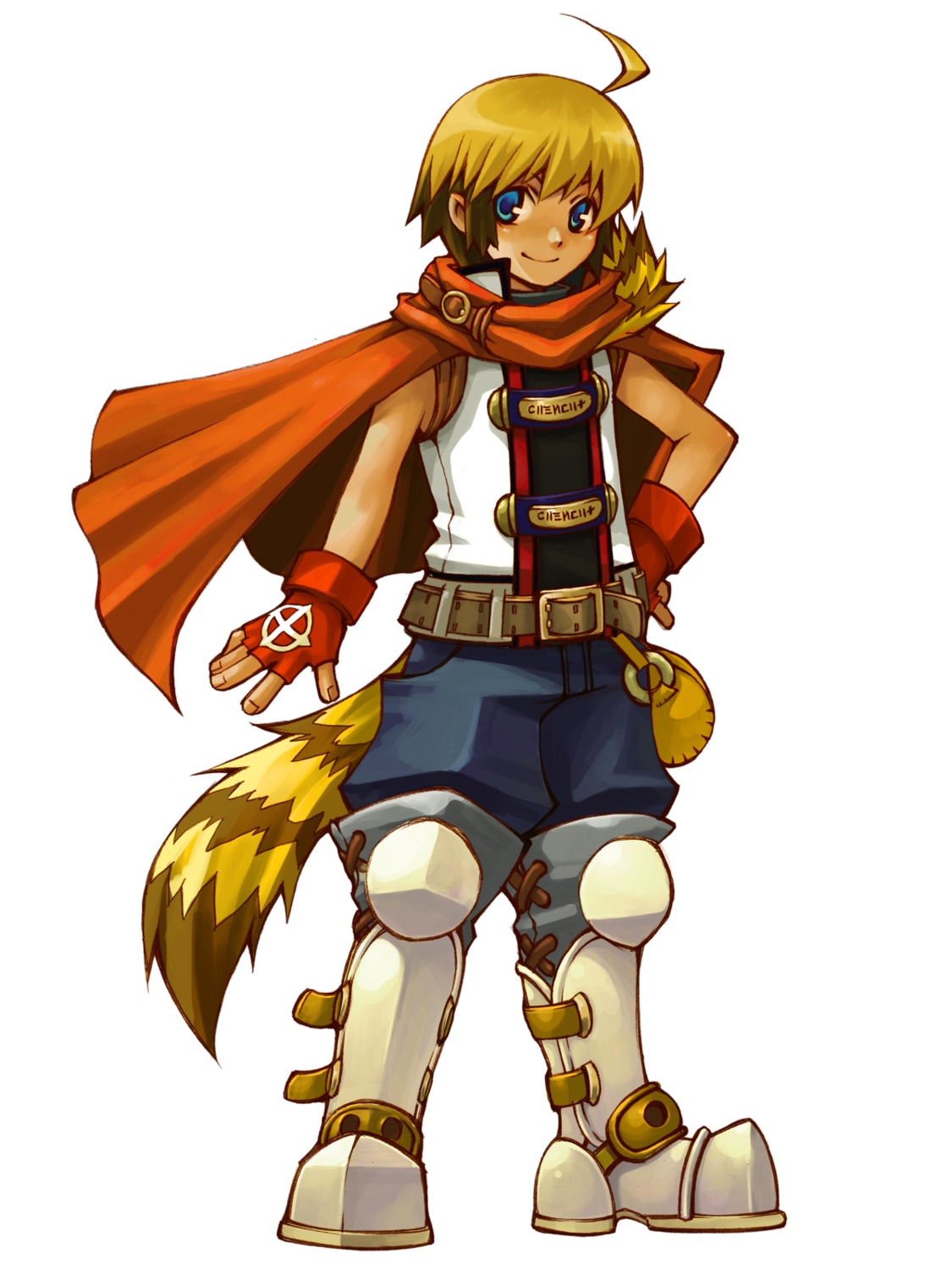 armor, male, spectral_force, spectral_force_radical_elements, tail, tameshige_eiko, thighhighs, tonathi_alterdead