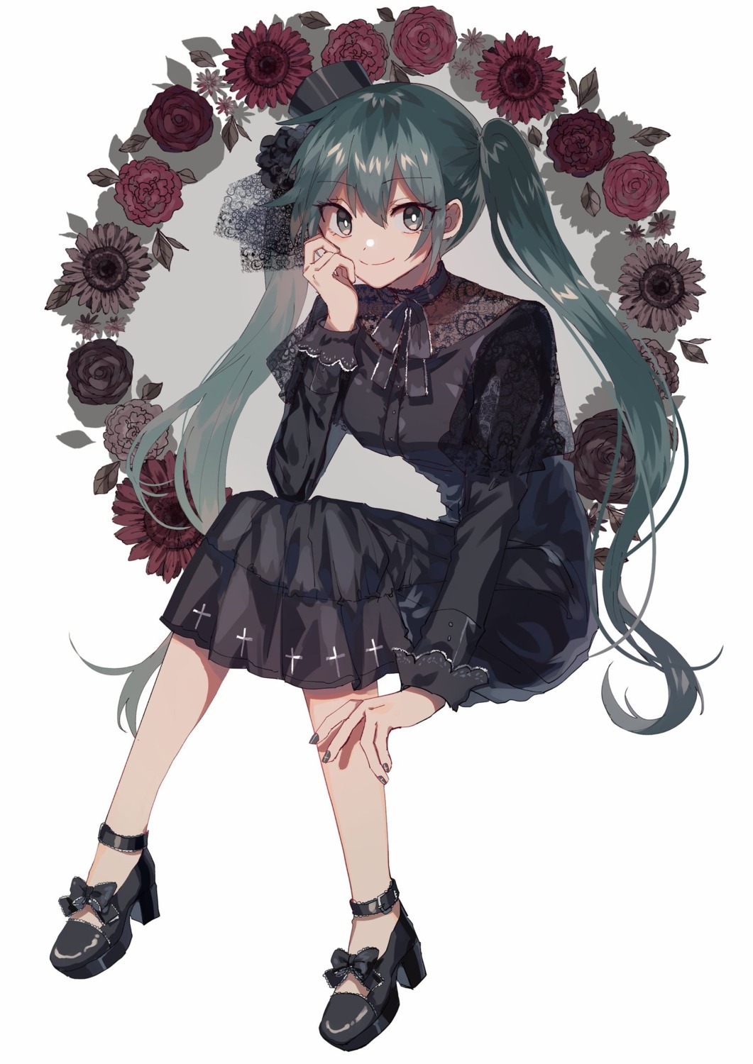 danjou_sora, dress, hatsune_miku, heels, vocaloid