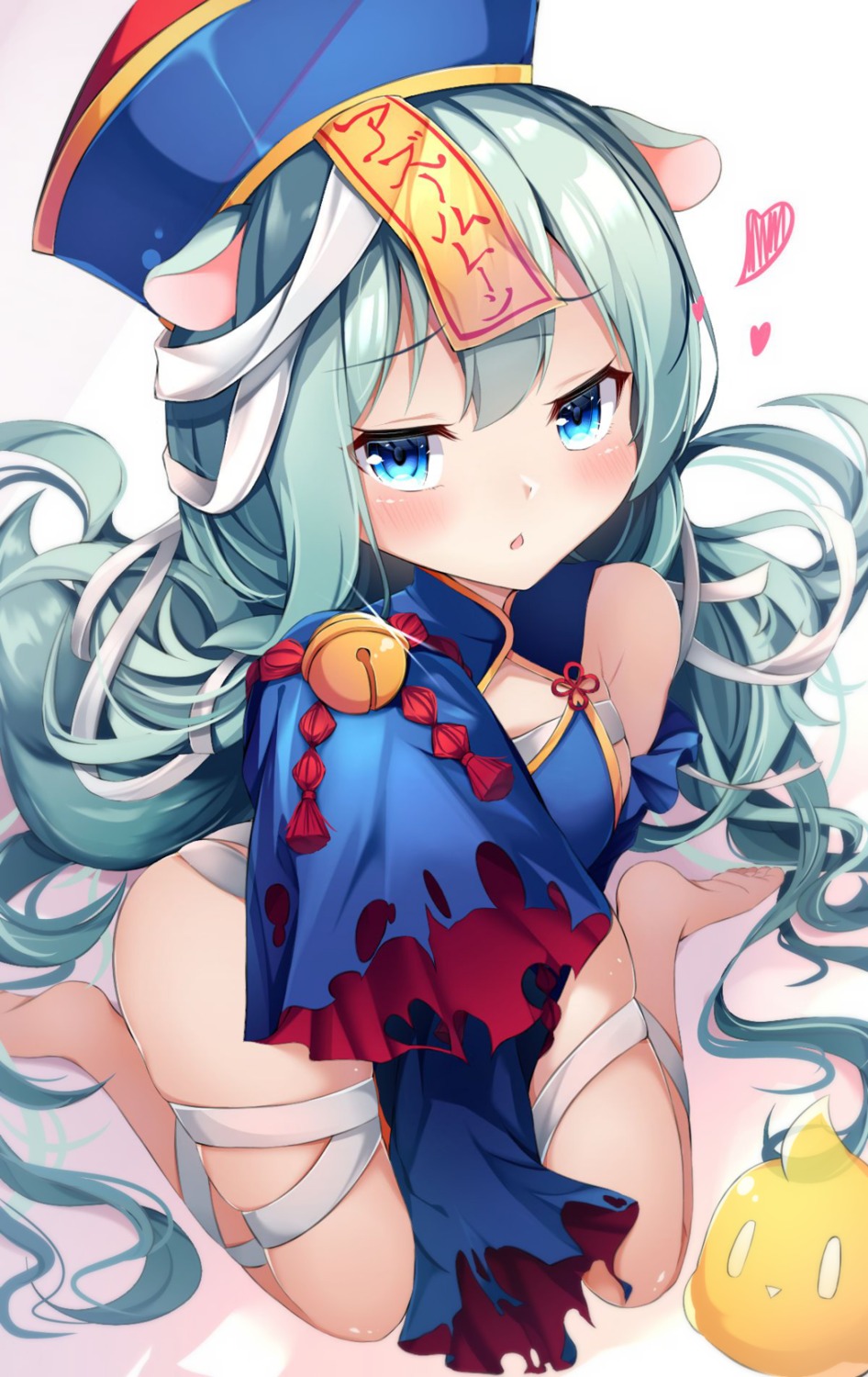 animal_ears, azur_lane, bandages, chinadress, halloween, mikazuki_(azur_lane), nya_rl