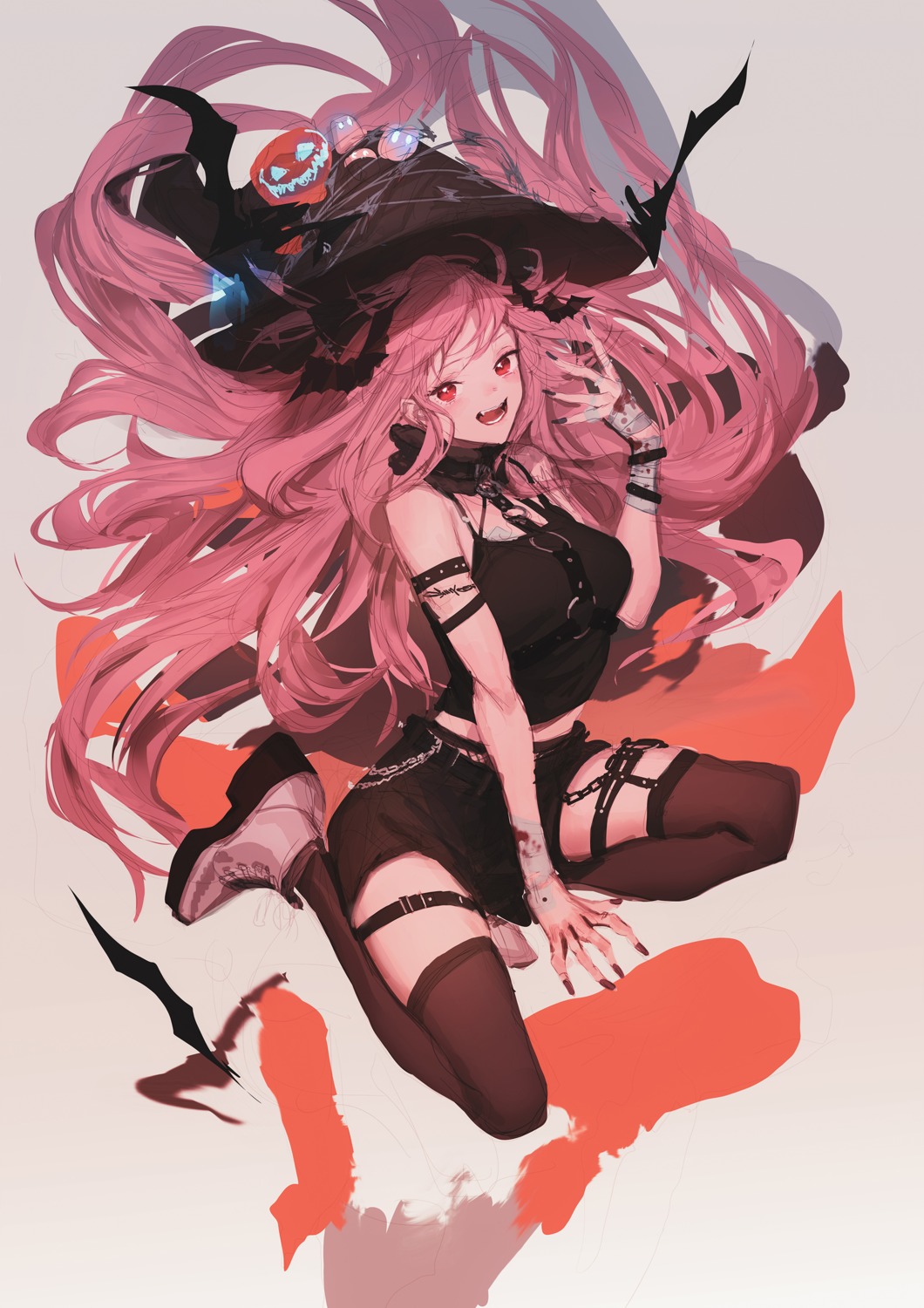 bandages, blood, garter, halloween, lm7, stockings, thighhighs, witch