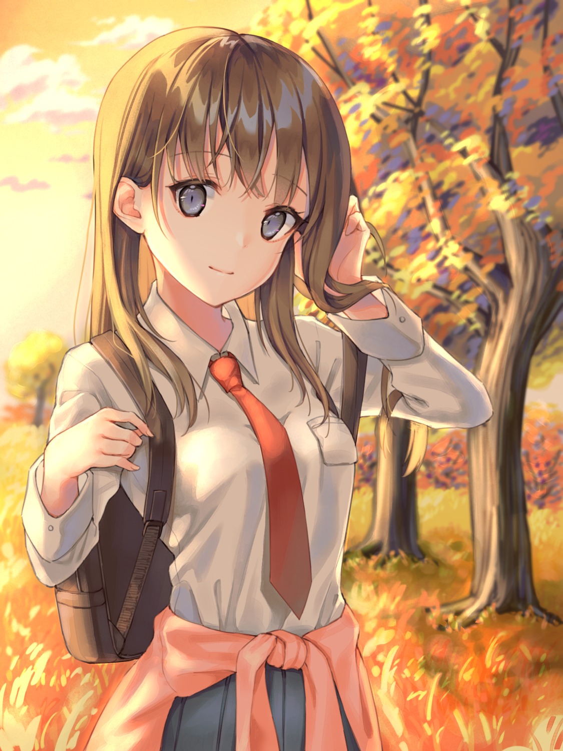 cha_chya, seifuku, sweater