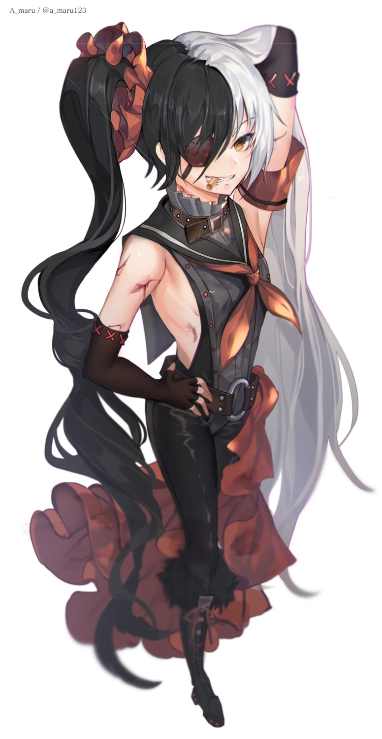 blade_&_soul, eyepatch, no_bra, pohwaran, unity_(ekvmsp02)
