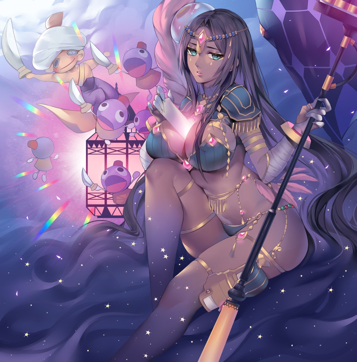 armor, bandages, bikini_armor, fate/grand_order, garter, may_(2747513627), scheherazade_(fate/grand_order), sword