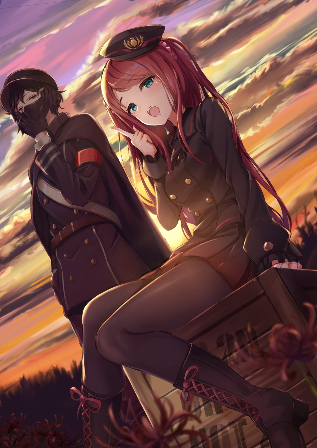 akabane_youko, heels, kanae_(nijisanji), kty_(jarijarikun), nijisanji, nijisanji_gamers, pantyhose, uniform