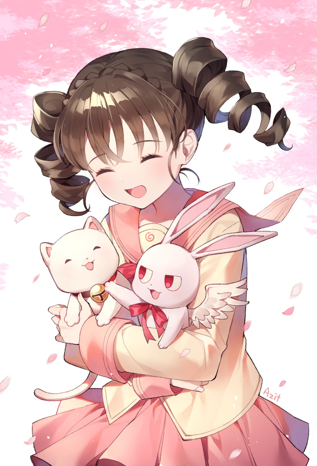 azit_(down), full_moon_wo_sagashite, kouyama_mitsuki, neko, seifuku