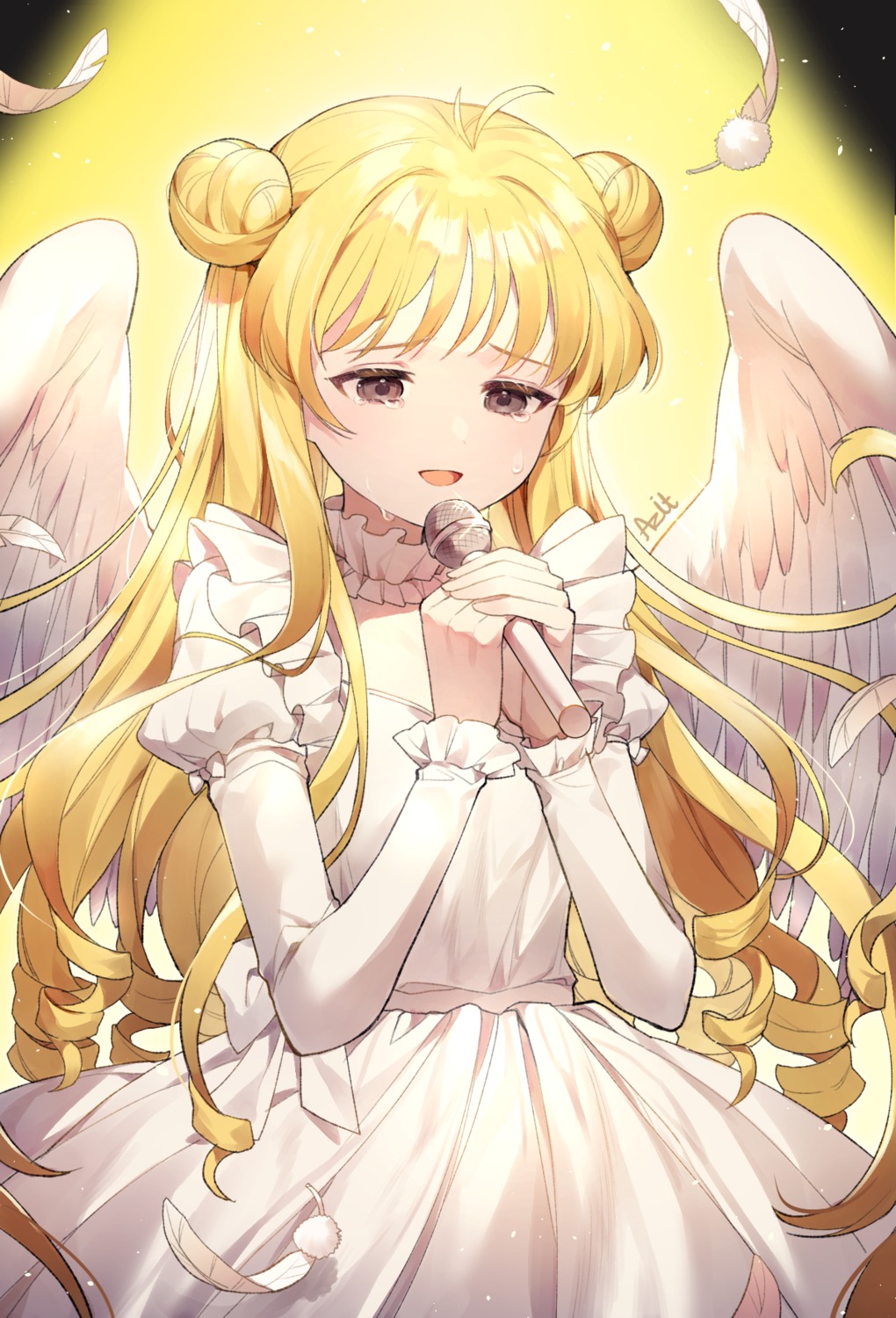 azit_(down), dress, full_moon_wo_sagashite, kouyama_mitsuki, wings