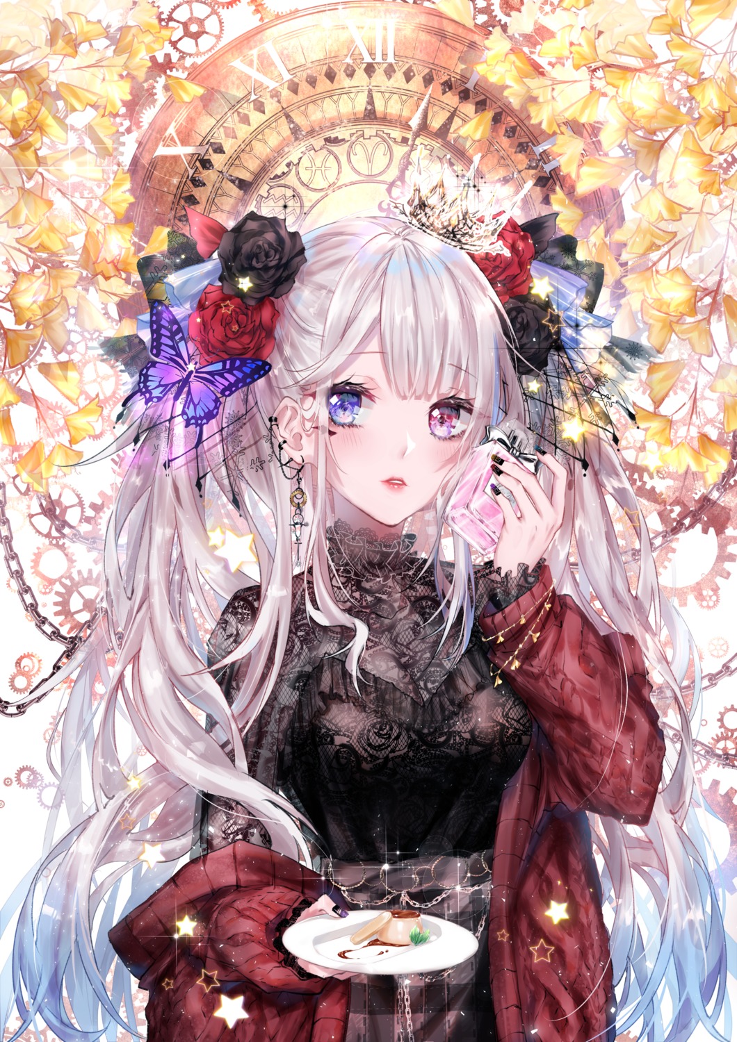 fishnets, heterochromia, kity1211_tetsu, see_through, sweater