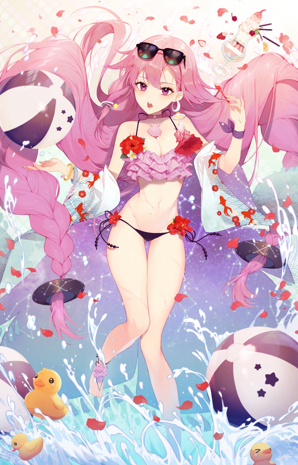 00suger001, bikini, forever_7th_capital, megane, swimsuits, wet