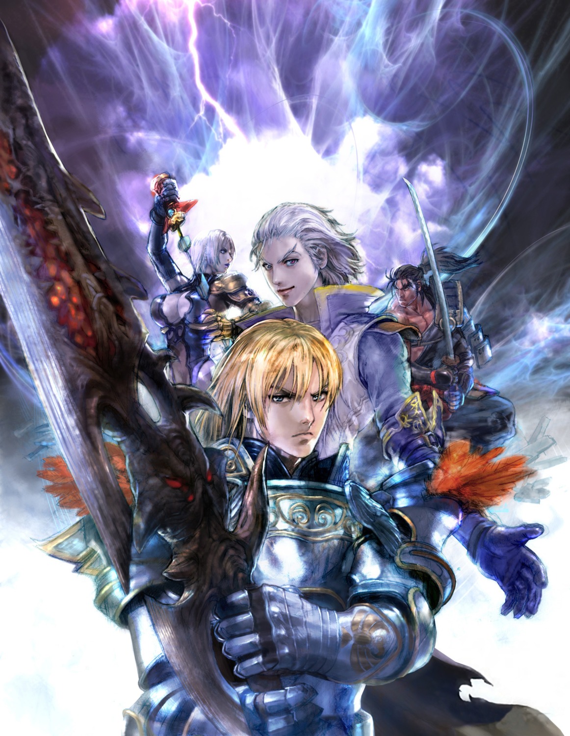 armor, heishirou_mitsurugi, ivy_valentine, siegfried_schtauffen, soul_calibur, sword, tagme