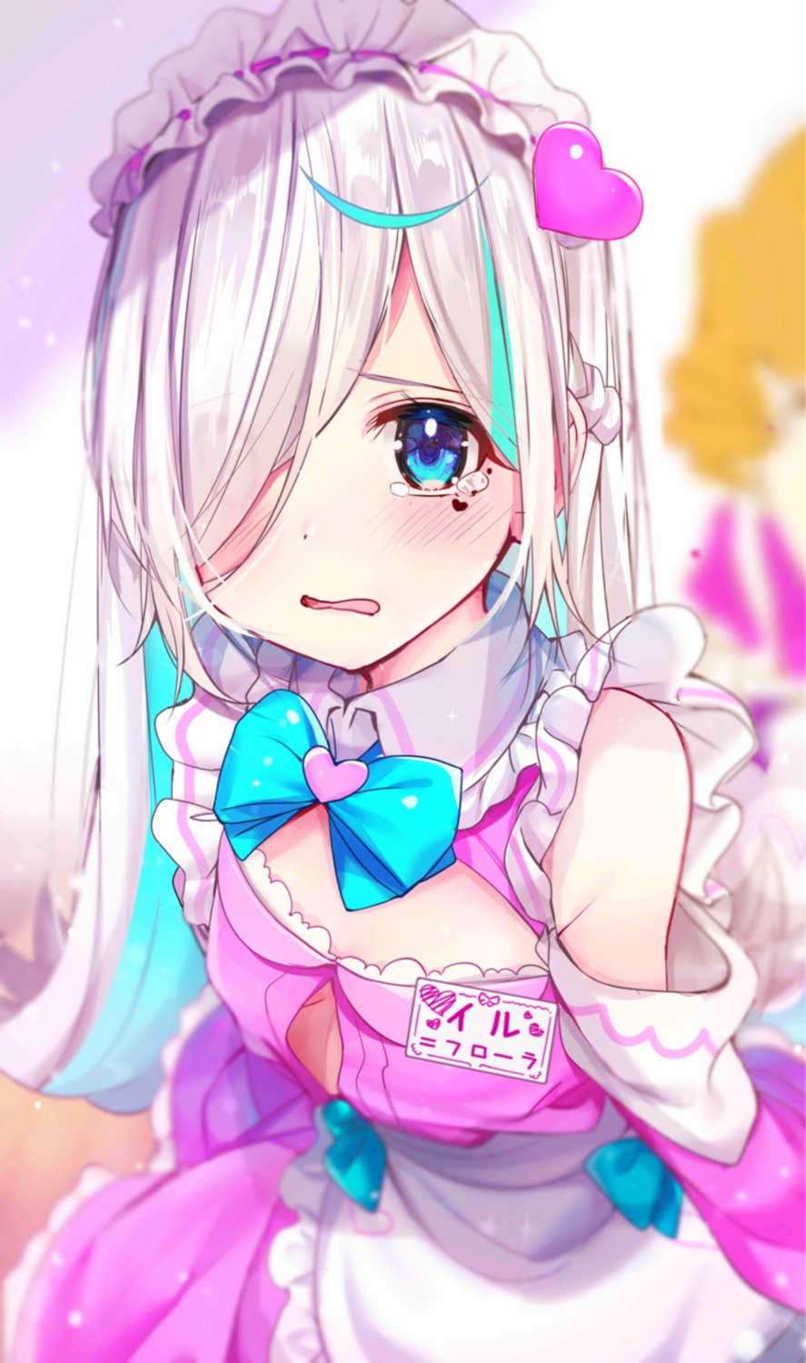 ilu_fluor, ilu_fluor_(channel), maid, no_bra, rouka