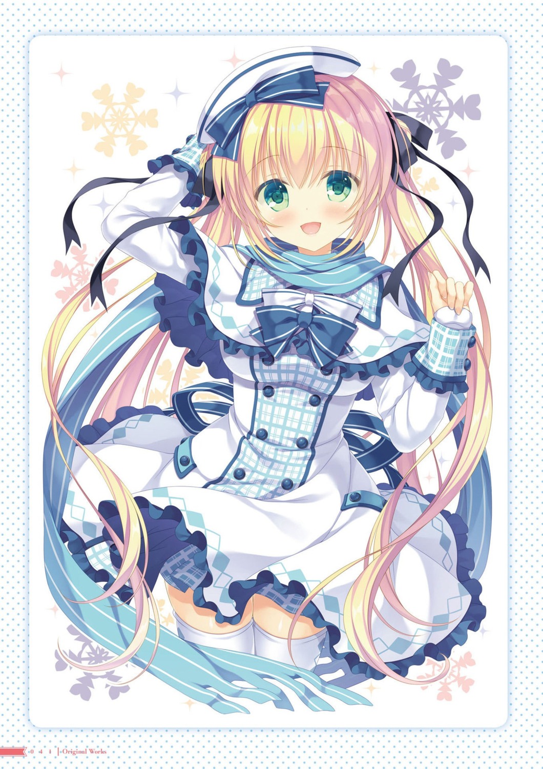 allegro_mistic, aria-chan, dress, skirt_lift, takano_yuki, thighhighs